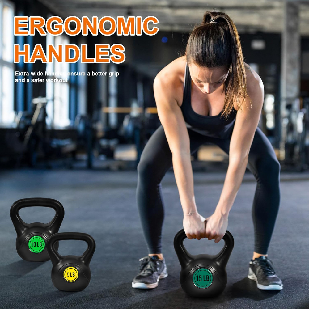 Kettlebell Sets Piece Strength Training Kettlebells Weight Set