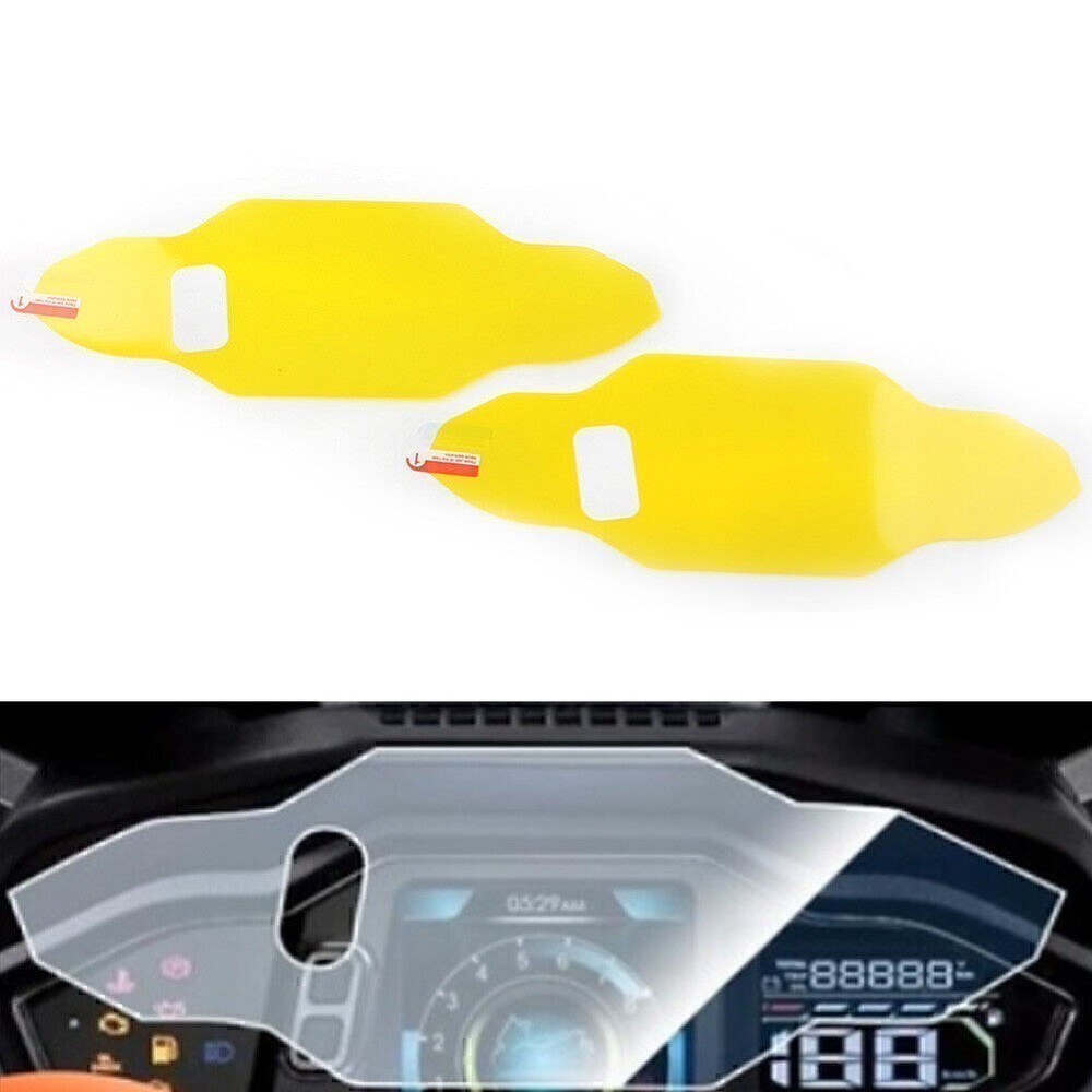2x Speedometer Screen Film Scratch Protector Sticker For SYM MAXSYM TL500 Clear