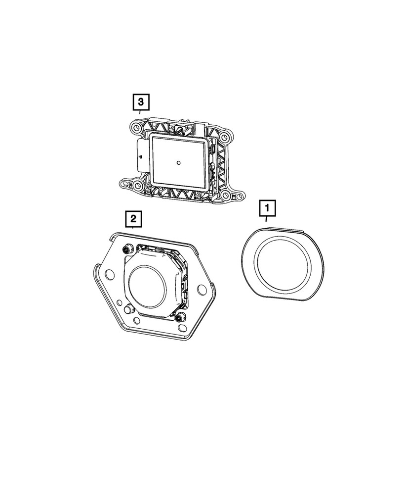 Genuine Mopar Adaptive Speed Control Module Sensor And Bracket 04672757AC