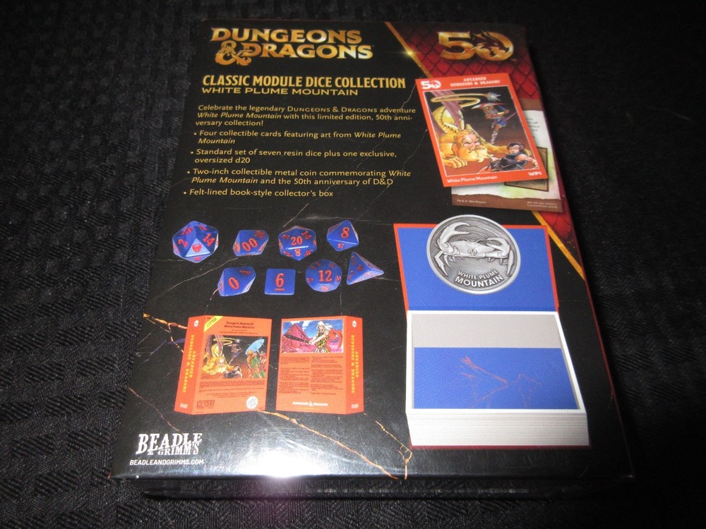 Dungeons & Dragons White Plume Mountain Classic Module Dice Collection Set