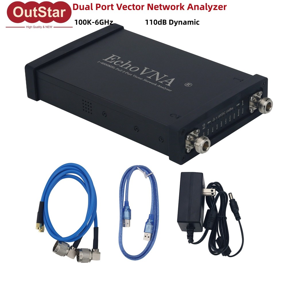 2025 LibreVNA 100K-6GHz Dual Port Vector Network Analyzer 110dB Dynamic #sz
