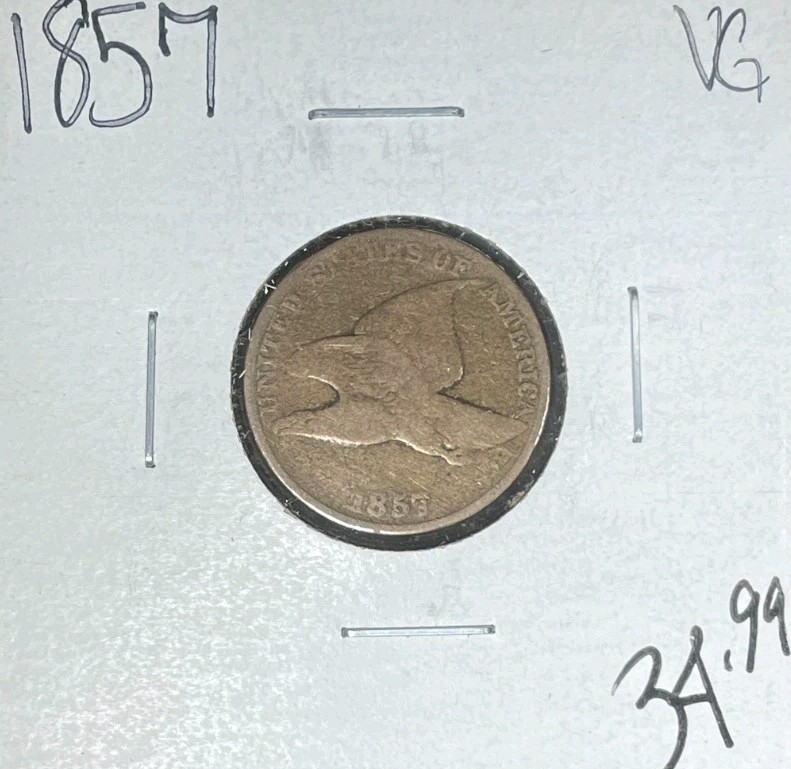 1857 FLYING EAGLE CENT - VG ~NICE COIN~