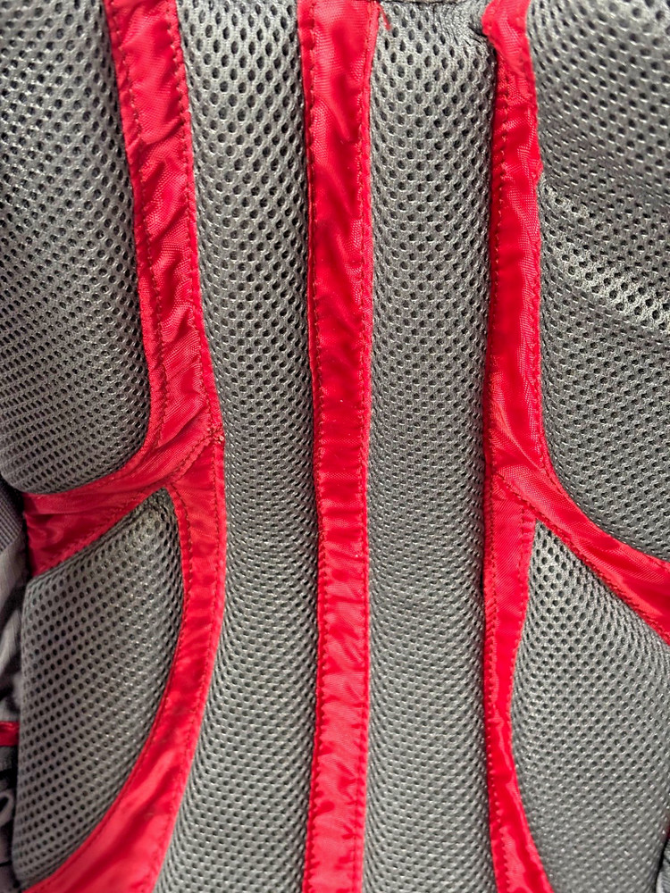 BCG Hydration Backpack Hiking Day Pack Reflective Red Gray New Without Tags