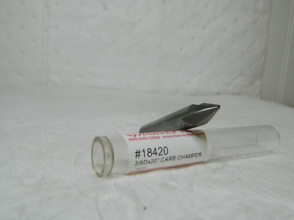 Harvey Tool Carbide Chamfer 3/8D x 20º 3FL Type II 18420