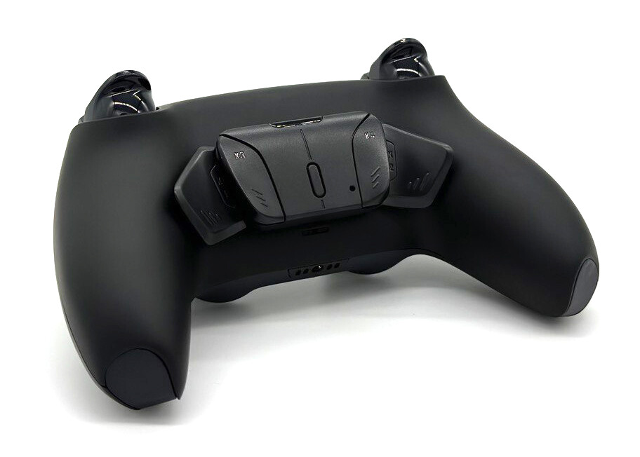 Black V4 Pro Modded + 4 Reflex Paddles Silent Modz Wireless Controller for PS5