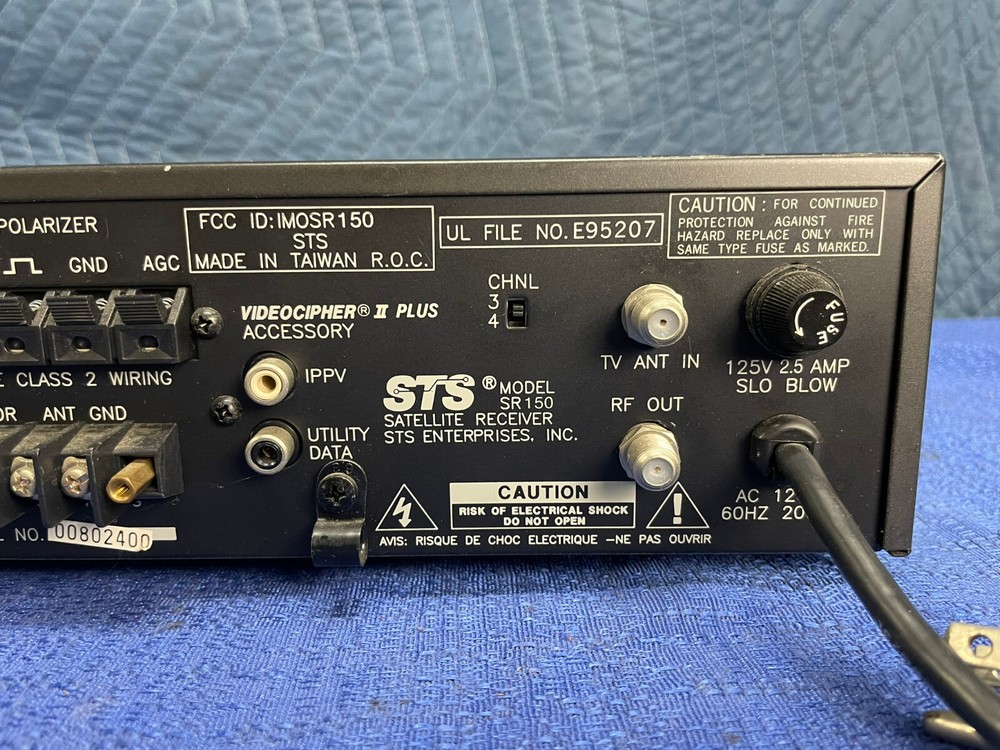 STS SR 150 Video Cipher II Plus w/ Descrambler Equipped