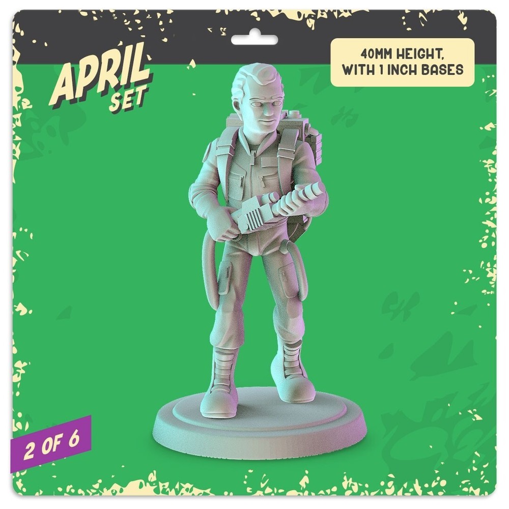UNPAINTED Ghostbusters Set of 6 3d Printed Models