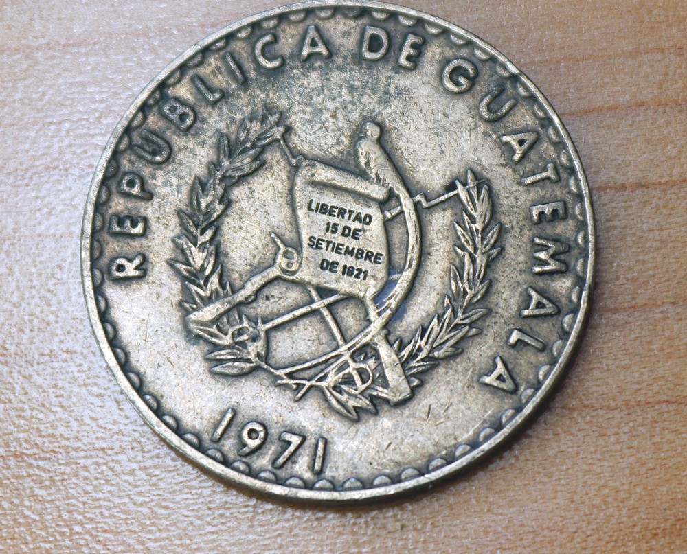 1971 Guatemala 25 Centavos