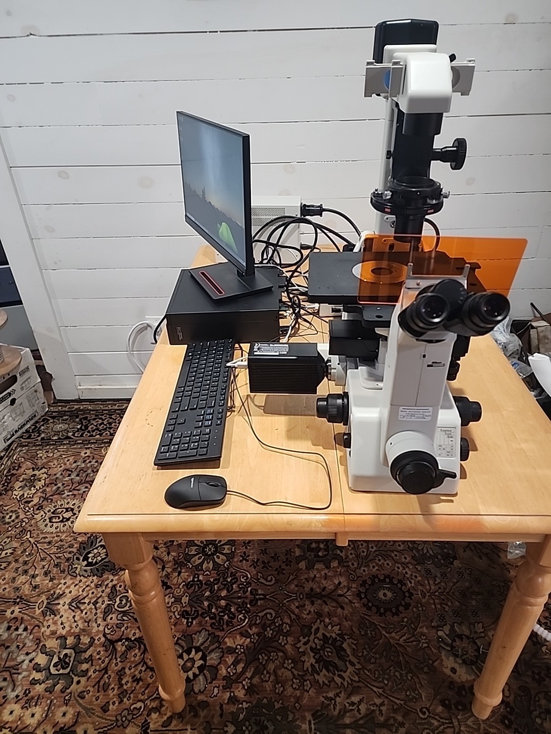 Nikon Eclipse TE300 Inverted Microscope Fluorescence Hoffman Modulation Complete