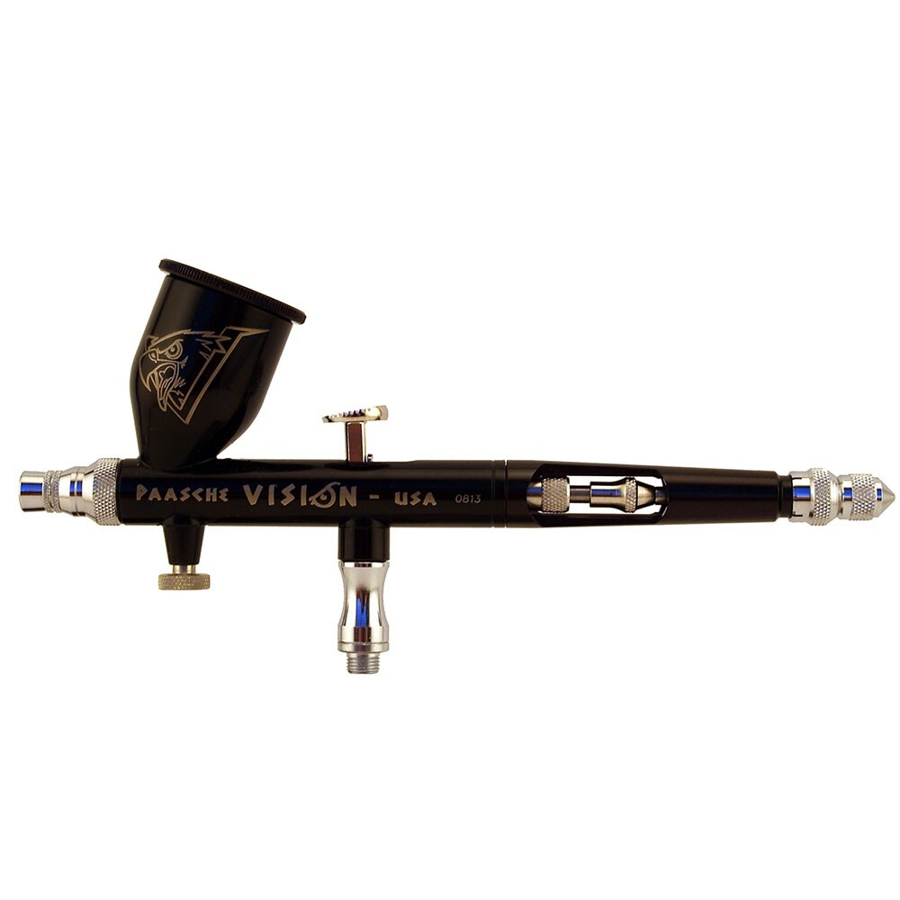 TGX-1AS Paasche Vision Double Action Gravity Feed Airbrush w/ atomizing control