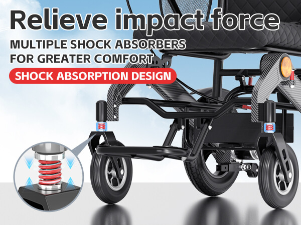 Electric Wheelchair Intelligent Foldable Motorized Powerchair All Terrain New