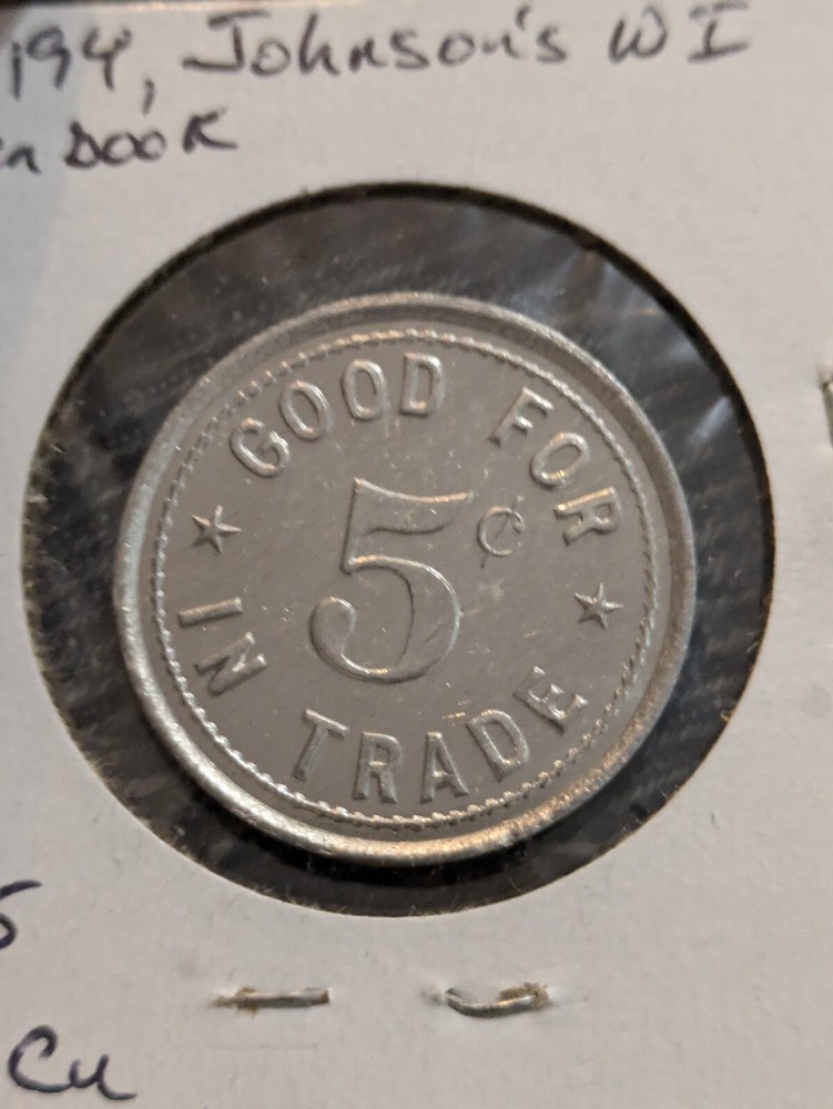 Milwaukee WI J.J. Egan 5c Token