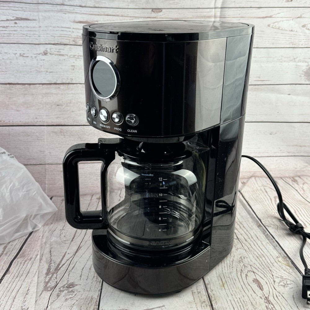 Cuisinart 12 Cup Programmable Coffee Maker Brew Central Black Stainless Steel