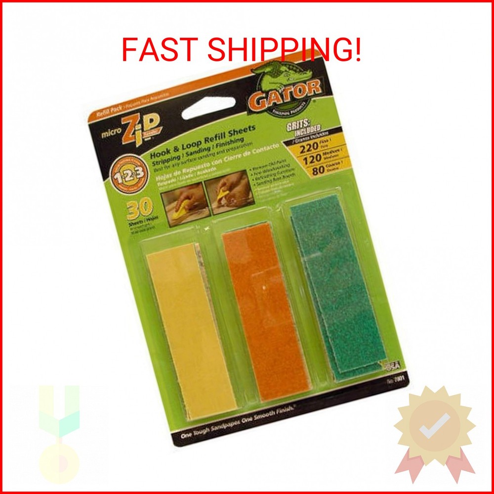 ALI Industries 7801 Micro Zip Sander Refill, 3.5" x 1"