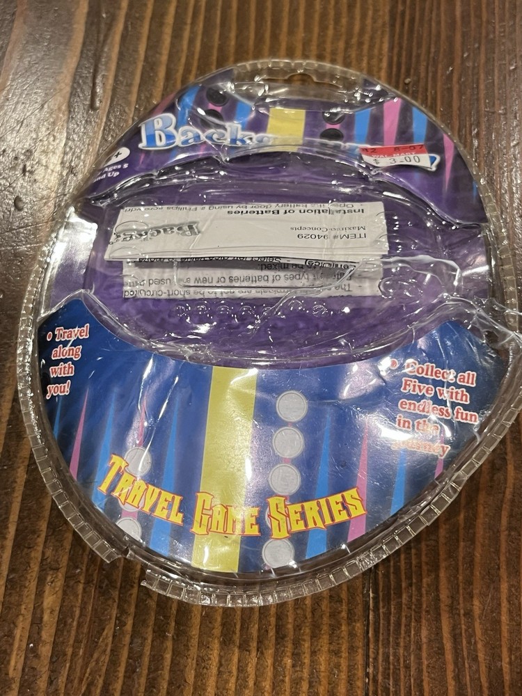 Backgammon Game Electronic Handheld Vtg Travel Size