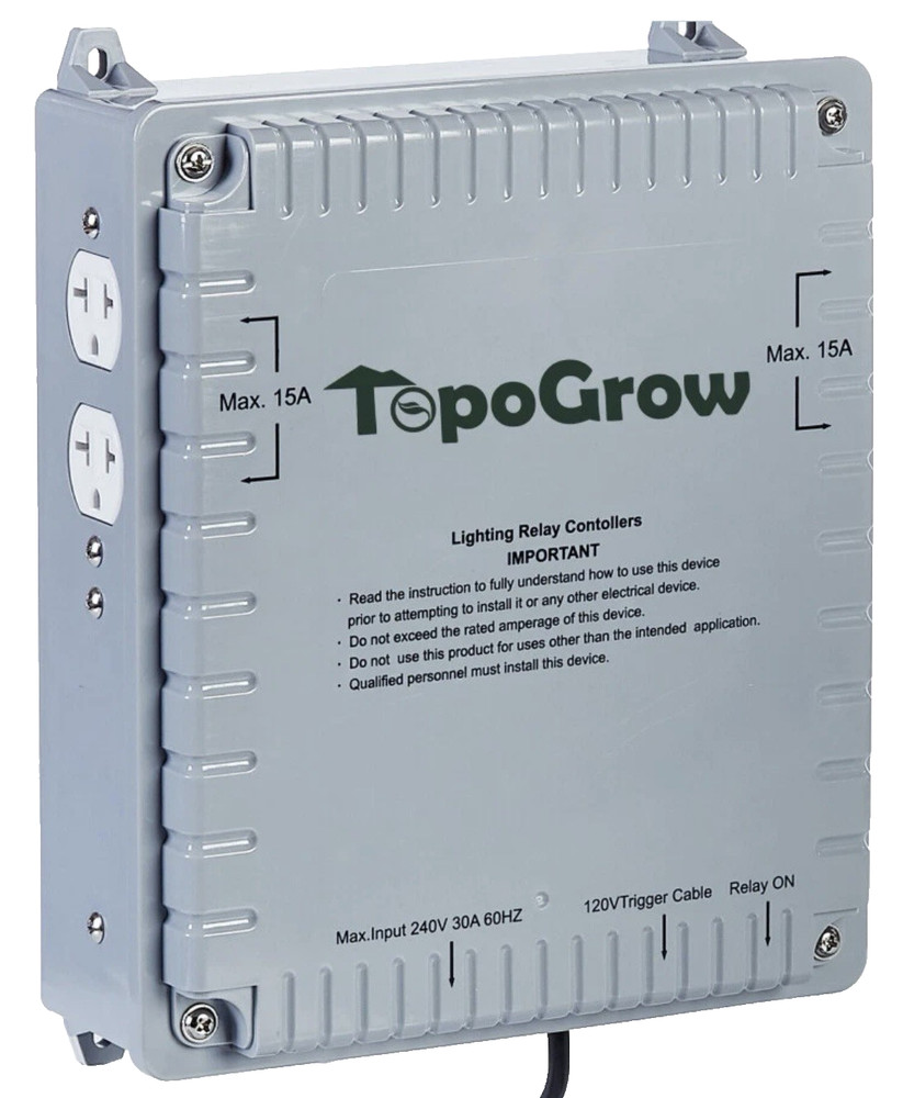 TopoGrow 4 Lighting Relay Controller Ballast Max 4000W for Grow Lights Working