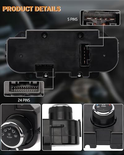 68268189AA A/C Air and Heater Conditioning Control Switch Panel Unit Heat
