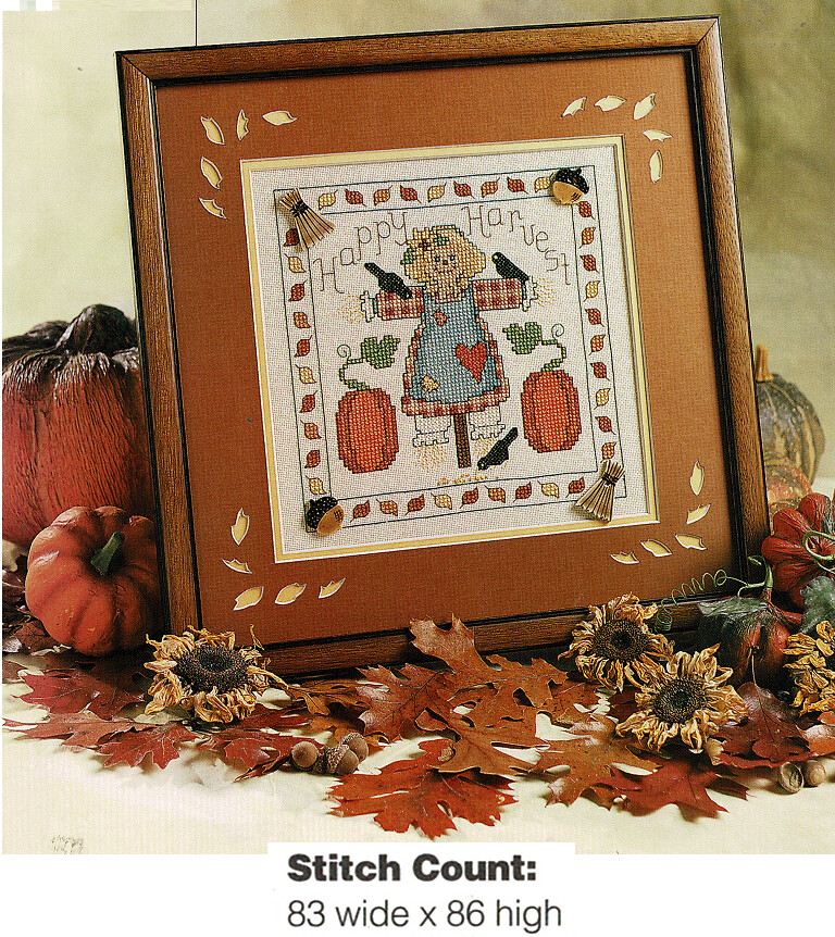 HAPPY HARVEST  CROSS STITCH  PATTERN ONLY    xtrs