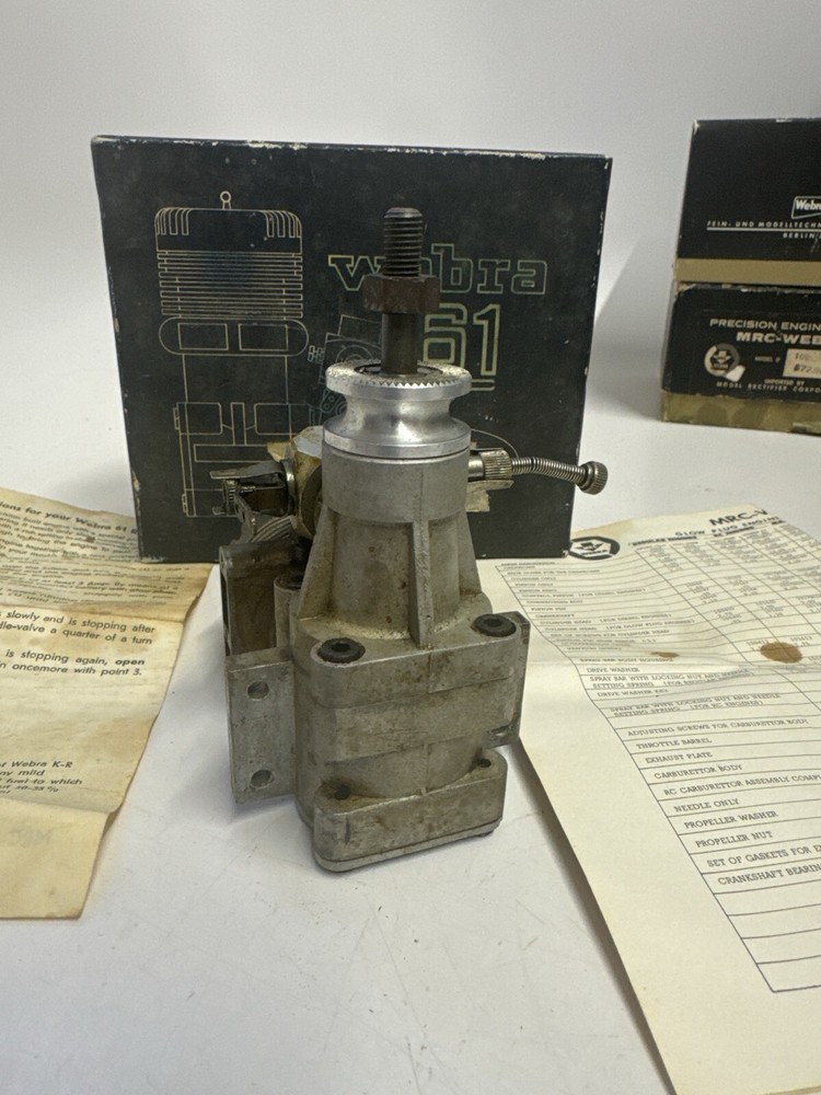WEBRA MODEL AIRPLANE ENGINE R/C 61 RC 10CCM 1020