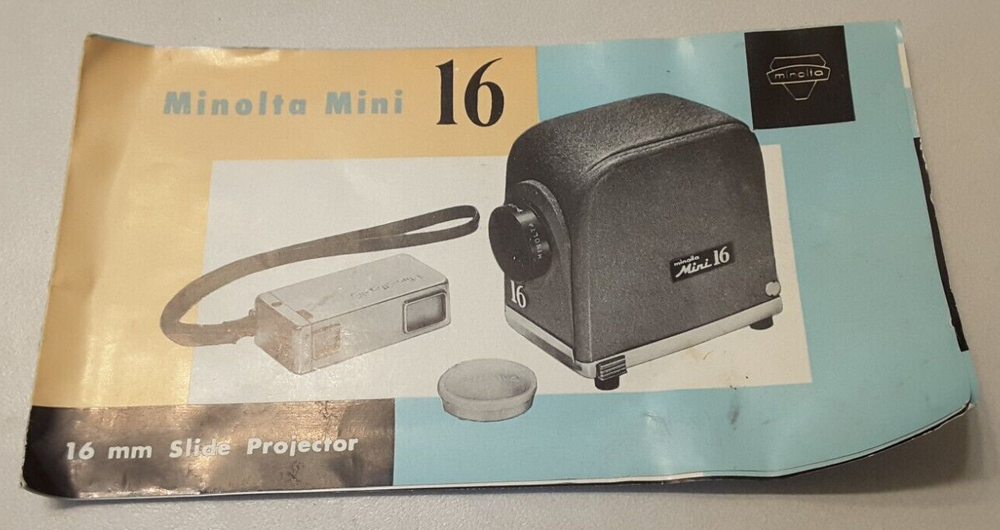 Vintage Minolta Mini-16 Projector, Original Case & Box, Tested and Working