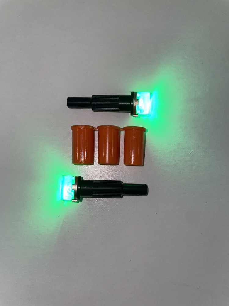 NockOut Lighted Nocks Crossbow Flatback Universal Fit Green 3 Pack