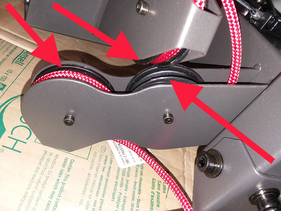 ONE USED BOWFLEX HVT Small Cable Base Pulley