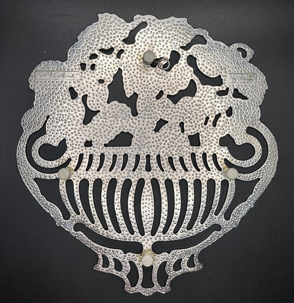 Piero Maestri Italy Silverplated Grape Olive Vine Trivet