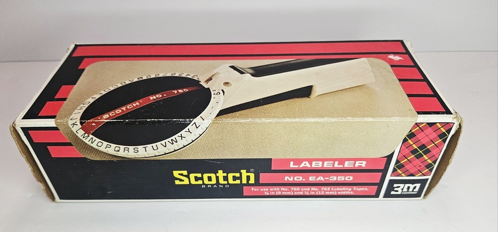 Scotch EA-350 Label Maker Large Dial Embosser Writer
