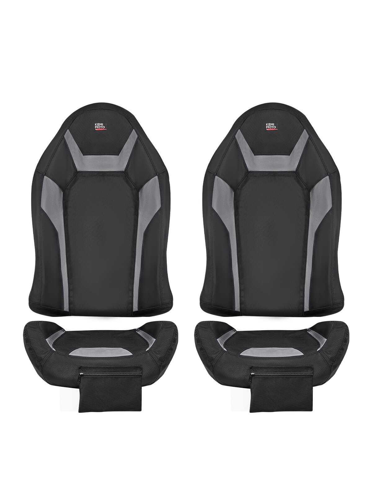 KEMIMOTO 1680D UTV Seat Covers W/ Pocket for Polaris RZR XP 1000 2014-2023