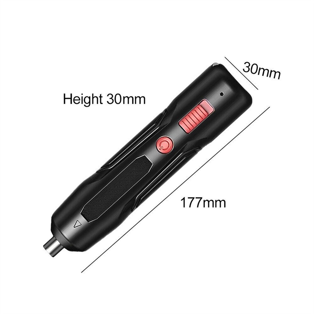 Mini Rechargeable Cordless USB Electric Screwdriver Drill Bits Kit Power Tool