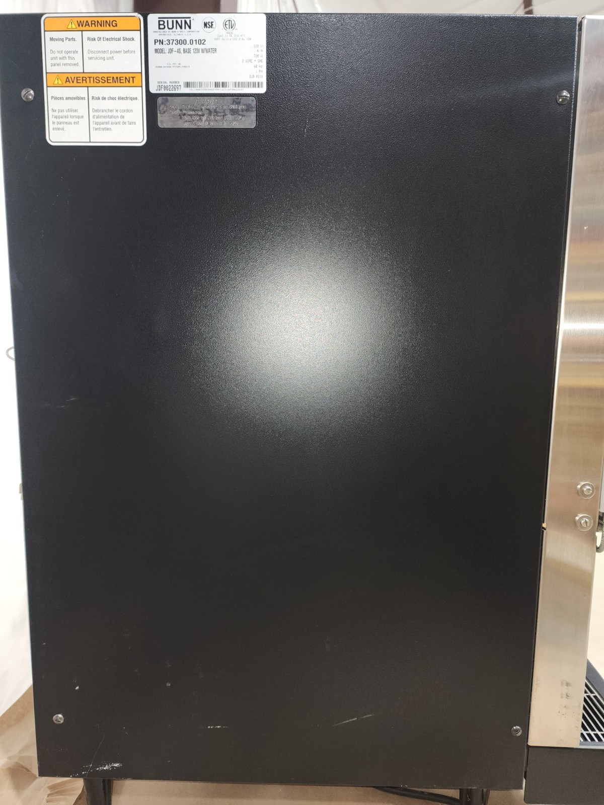 BUNN 37300.0000 37300.0102 Jdf-4S 4-Flavor Cold Beverage System - New - Unused