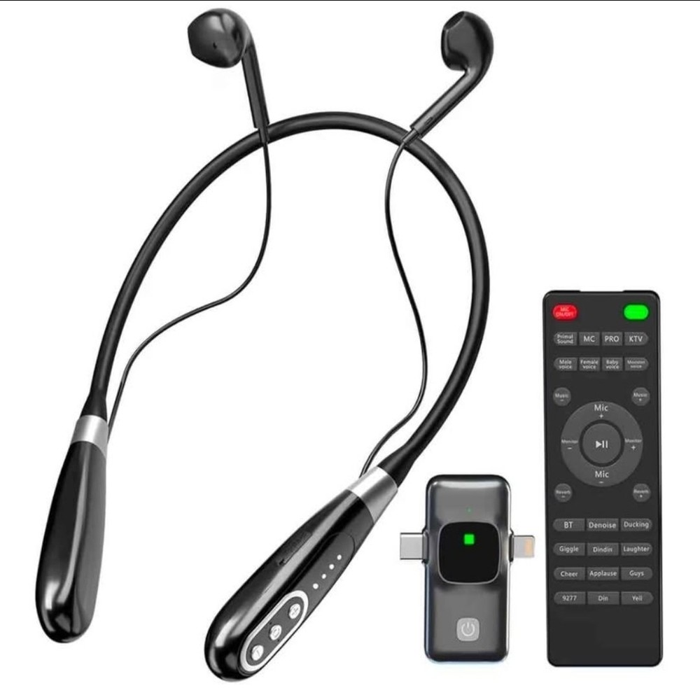 E8 Wireless Sound Card Live Streaming Earphones, Portable Multi-Function