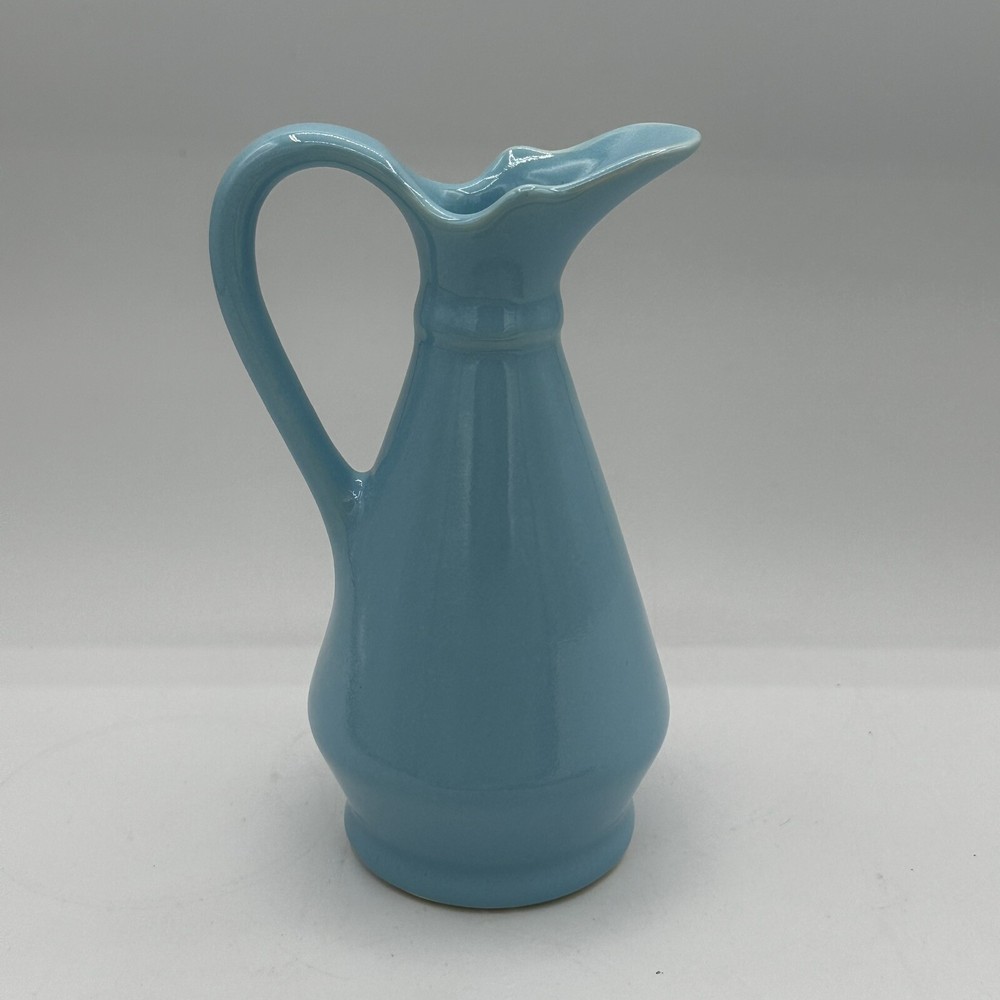 rare pottery # 474 pure maple syrup pitcher Blue