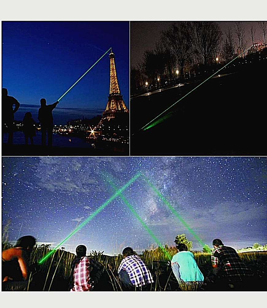 Hight Power Rechargeable Multi Pattern Flashlight green pointer 6pack
