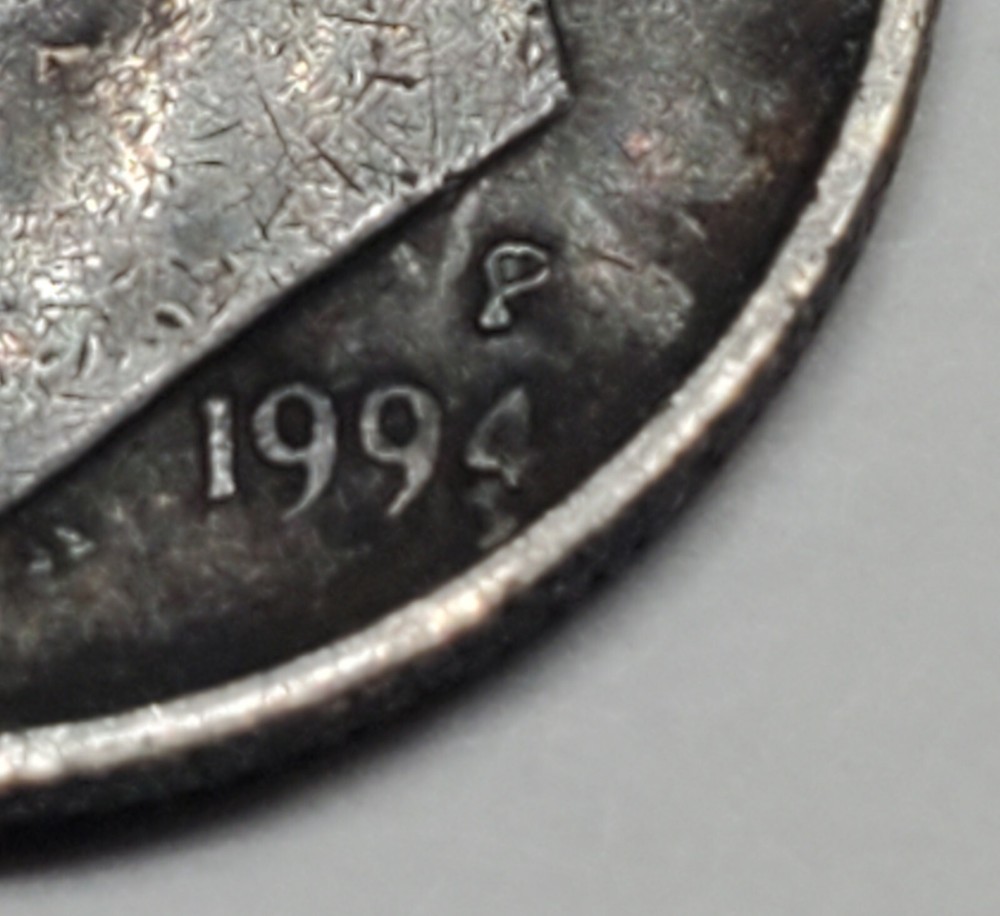 1994 P Roosevelt Dime ERROR Coin
