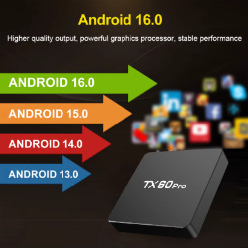 Velec TX60 Pro Smart TV Box Android 16 16+256GB 4K Video Decoding High-End