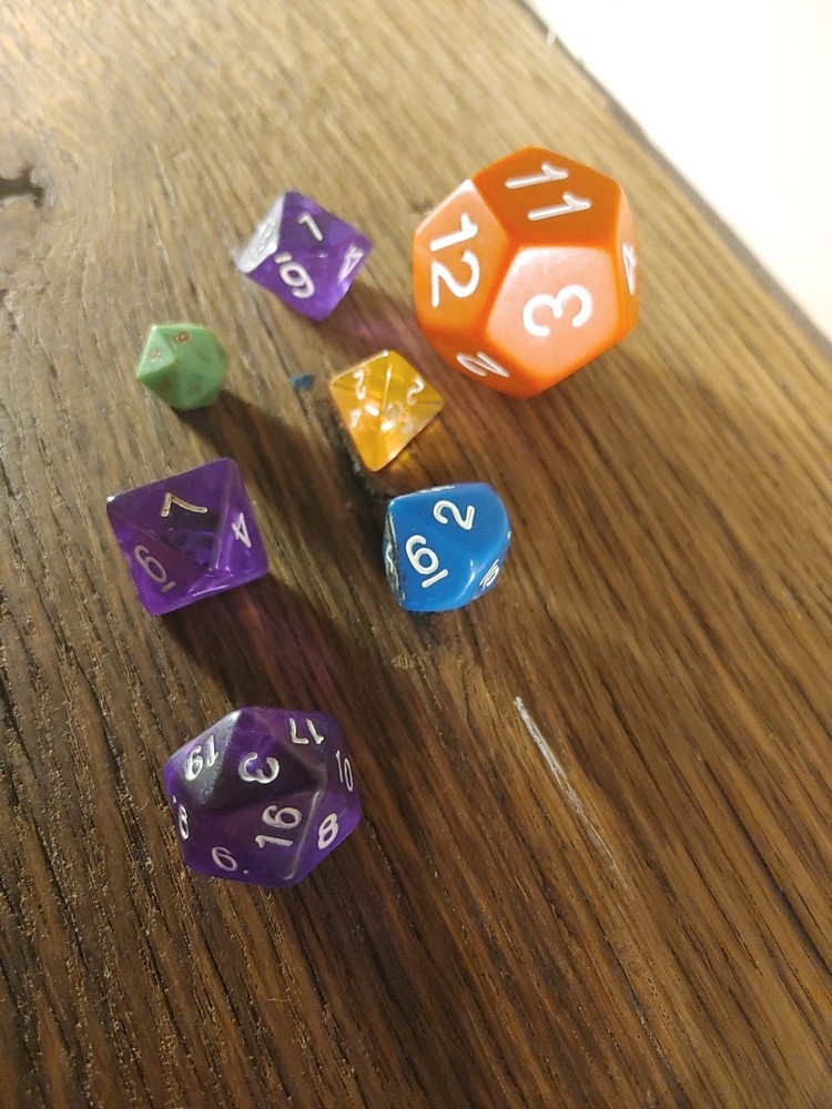 Vintage dungeons and dragons Polyhedral Dice