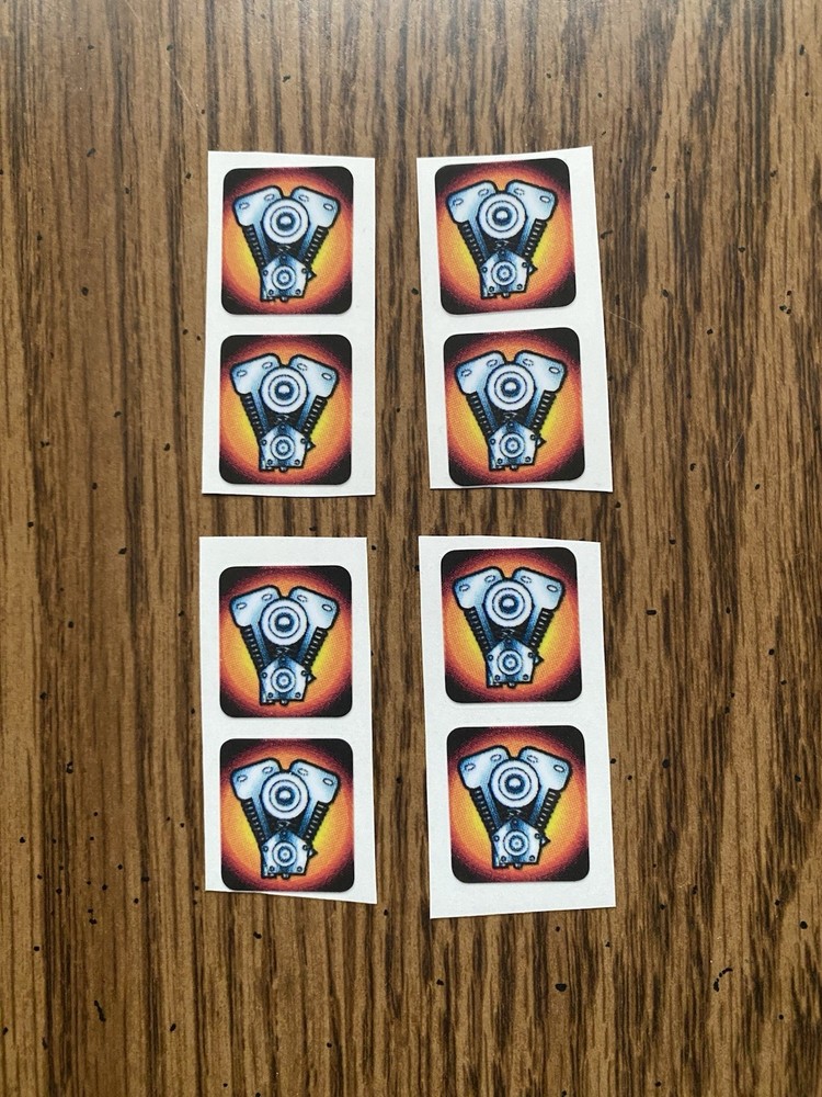 Harley Davidson Sega Pinball Machine Drop Target Decals