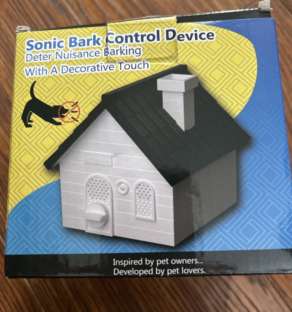 Sonic Bark Control Device Deter Nuisance Barking New