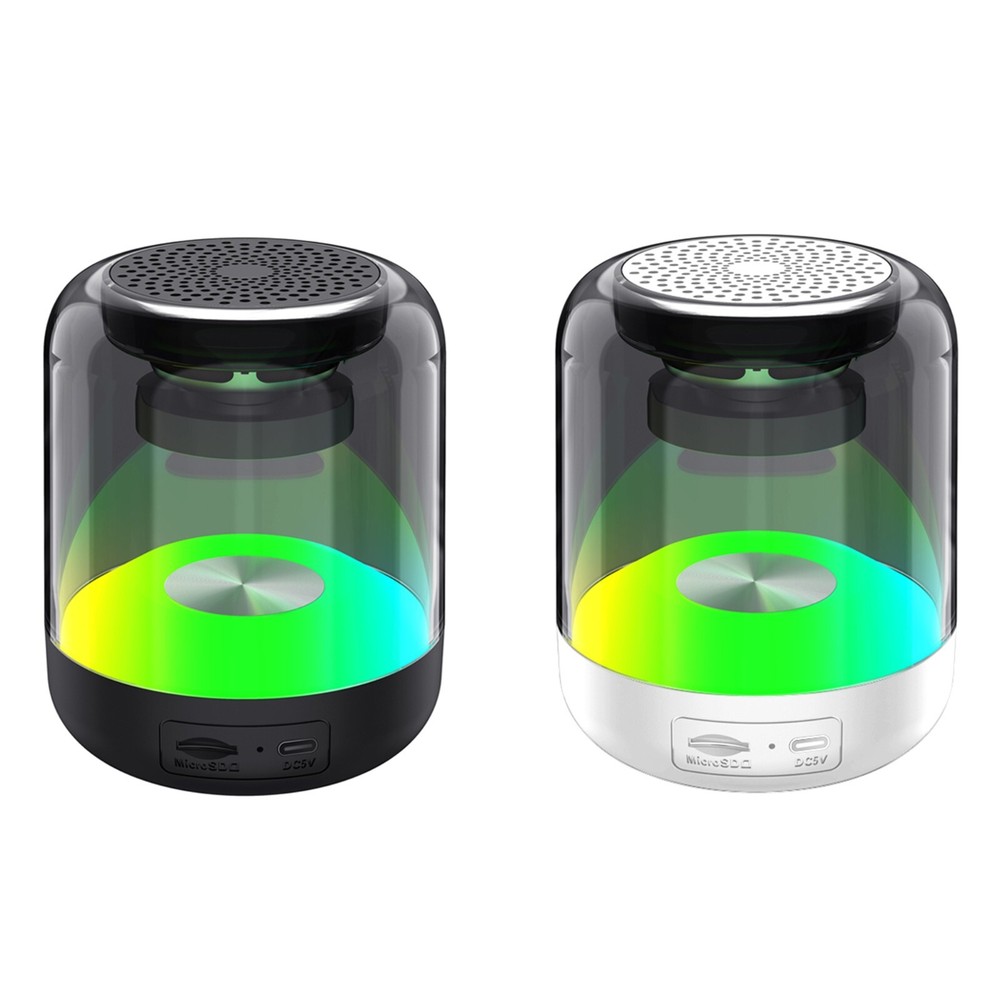 Zummy SYNCWAVE LED Wireless Bluetooth Speakers with Synchronized Audio 2-Pack