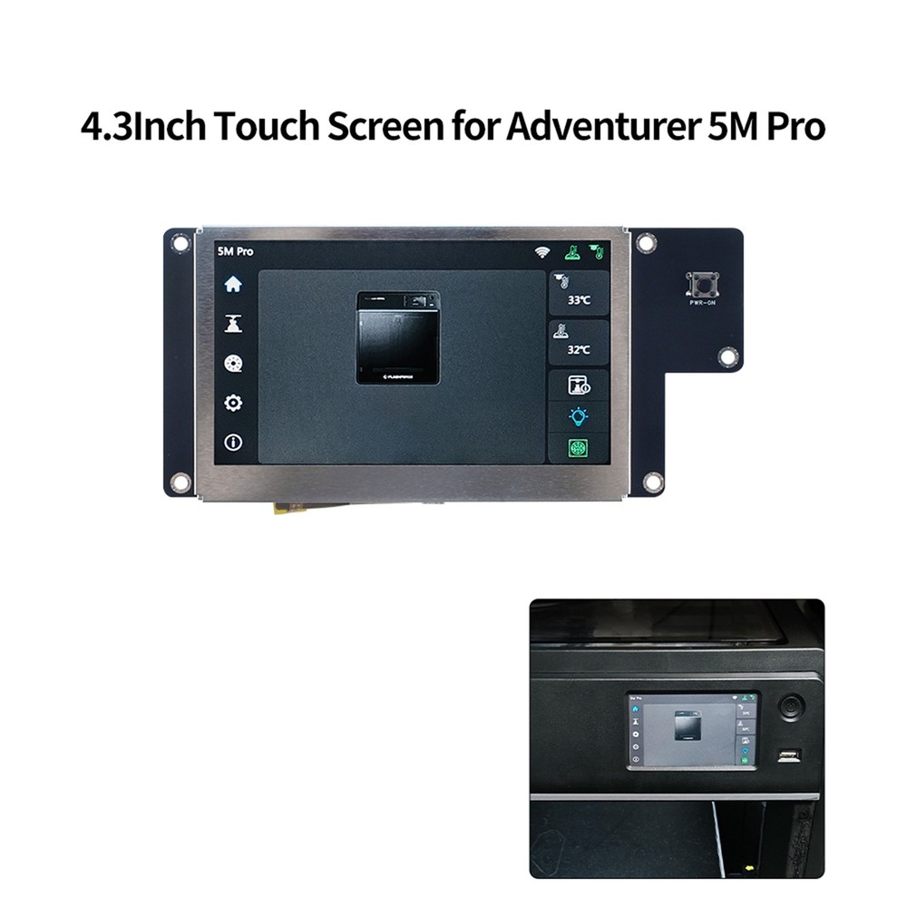 3D Printer 4.3in Touch Screen Assembly With Easy Installation For Adv