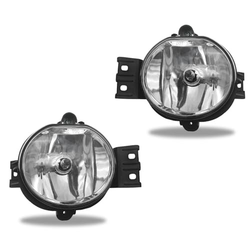 Fog Lights Assembly Compatible 2002-2009 Ram 1500 2500 3500/Durango Halogen