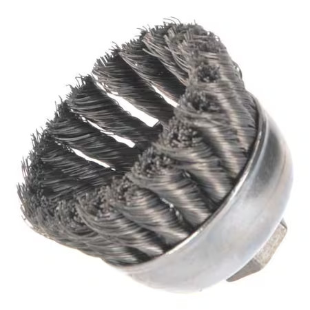 Weiler 90853 Single Row Cup Wire Brush, Threaded Arbor