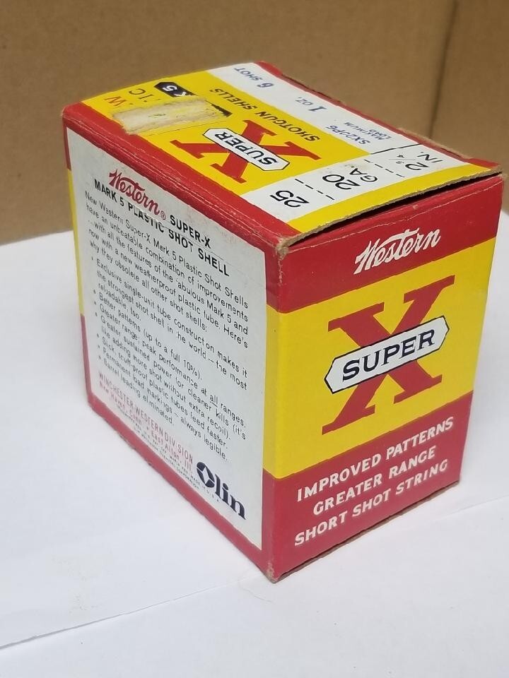 Vintage Empty Western 20 Ga Shotgun Shell Box