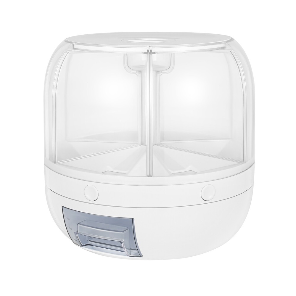 360° Rotating Grain Case Cereal Dispenser Storage Box Kitchen Rice Container New