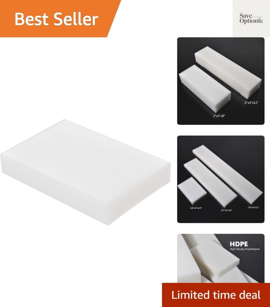 HDPE Block White PE Polyethylene Rectangular Solid Plastic Tapping Block High...