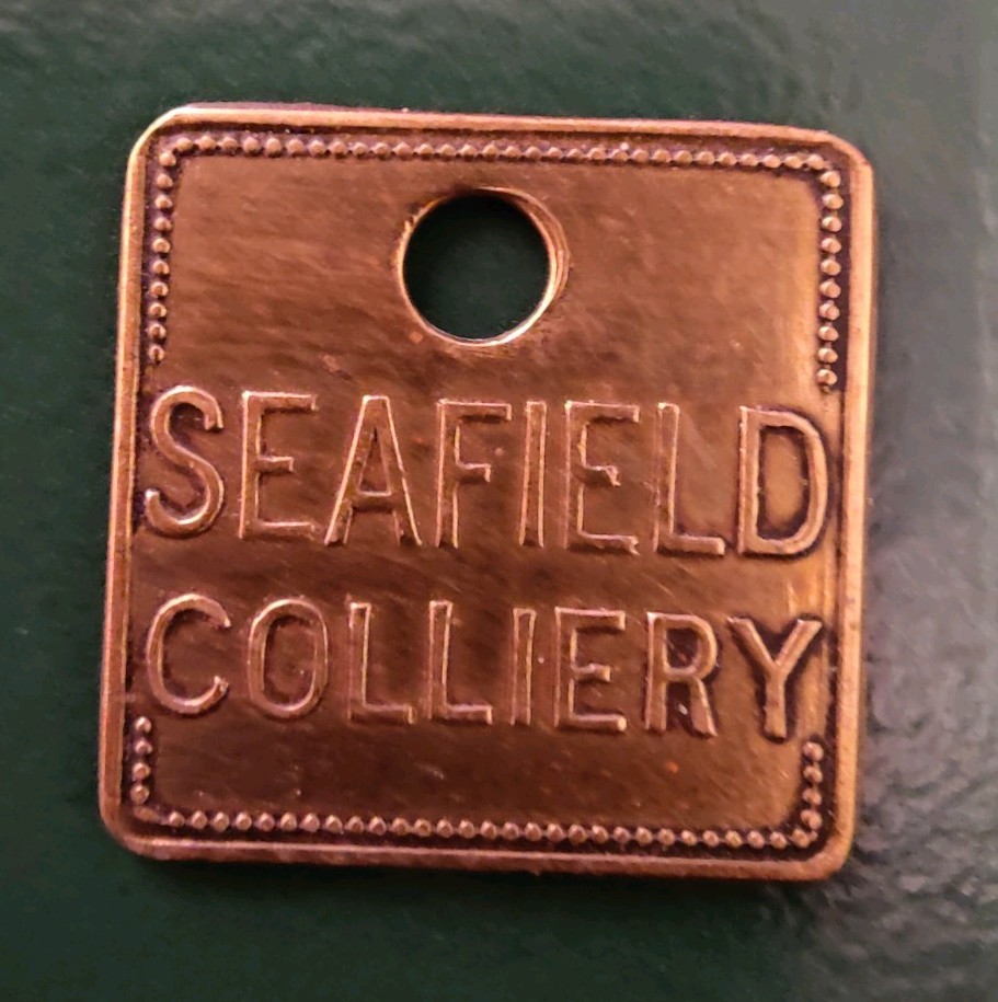Seafield Colliery Pit Check Tally marked Seafield Colliery 3562