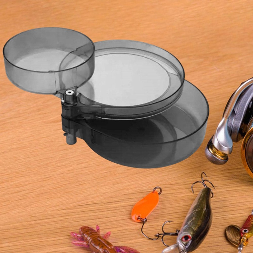 3 Layer Pull Lure Tray Plate Portable Lightweight Practical Round Storage Box