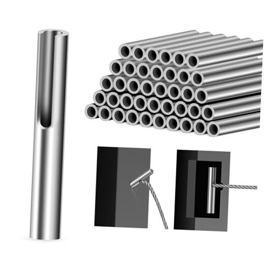 40 Pack/8" Invisible Cable Railing Kit Terminal 36" 1 Toggle Anchor-40 Pack