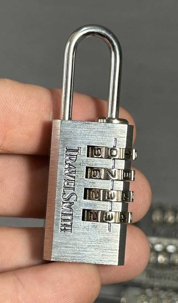 5 Small Travel Smith Lock 4 Digit Combination Locks